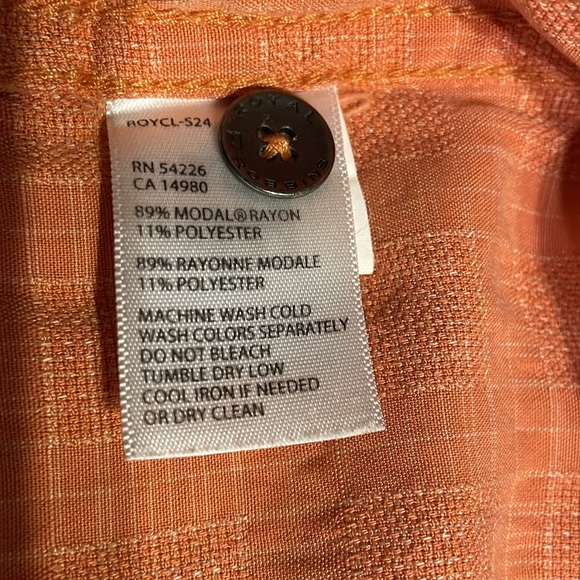 Royal Robbins Men’s Pumpkin Orange Plaid Button up Shirt Relaxed Fit Size Large - Picture 7 of 10